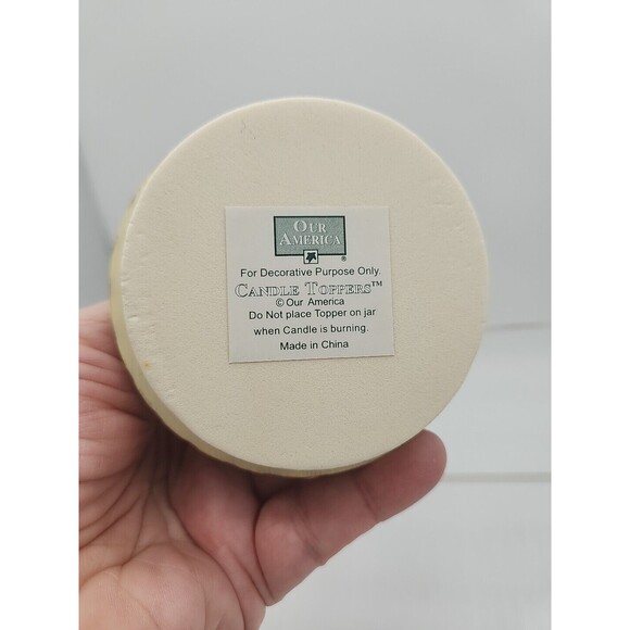 Debbie Mumm Candle Topper Oh Happy Day #8035 Our America Series Open Box - Picture 7 of 12